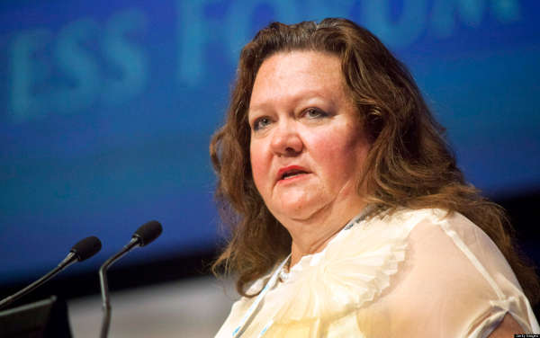 Gina Rinehart giving her address on "Australia: Business Hub for the Next Century" at the Commonwealth Business Forum in Perth. she is Chair, Hancock Prospecting Pty Ltd. 26th October, 2011. Photograph  Ron D'Raine/ Bloomberg